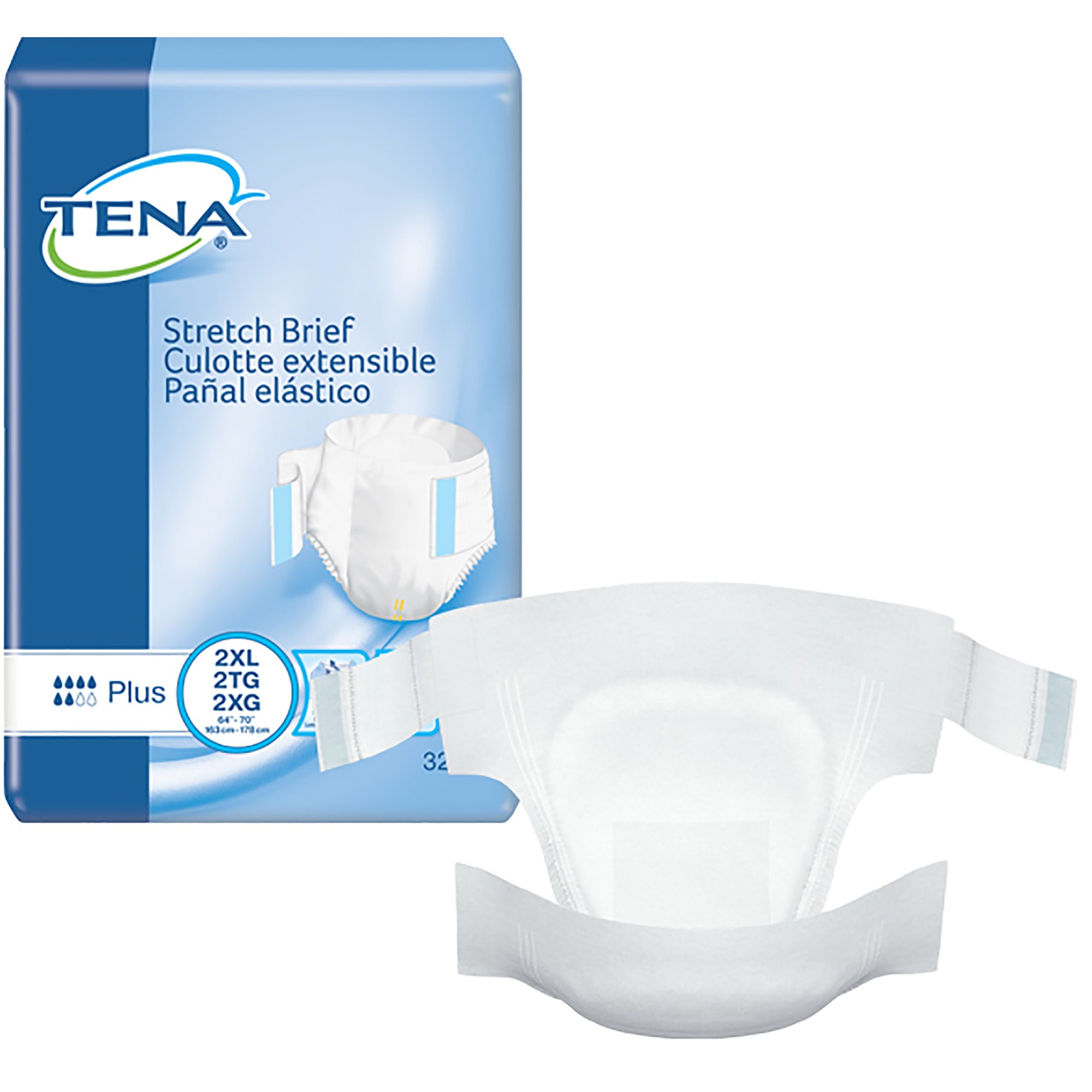 Tena Stretch Plus Incontinence Brief, 2X-Large MK 959407