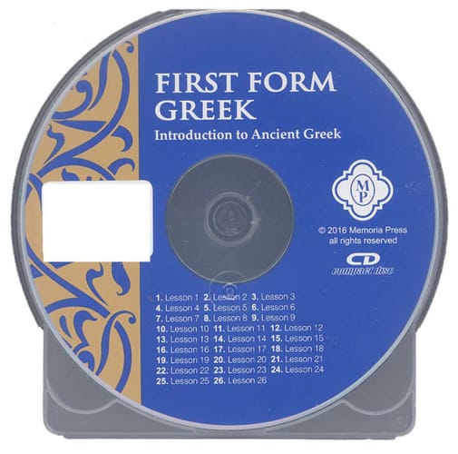 Memoria Press First Form Greek Pronunciation CD