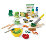 Melissa & Doug Set De Juego De Comida – Sandwich Y Ensalada Con Delantal | 52 Piezas De Madera Y Fieltro | Juguete Educativo Para Cocinitas