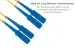 2 Meters SC-SC OS2 UPC Fiber Patch Cable, 9/125 Singlemode Duplex