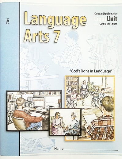 Language Arts LightUnit 701 Sunrise 2nd Edition
