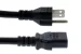 AC Power Cord, 5-15P to C13, 14 AWG, 2ft, Black