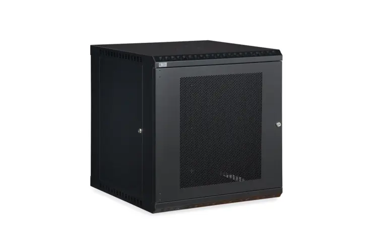 12U LINIER Fixed Wall Mount Cabinet - Vented Door