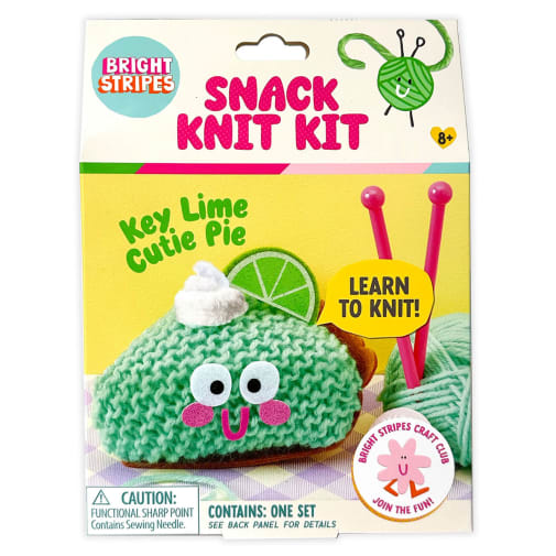 Bright Stripes Snack Knit Kit - Key Lime Pie
