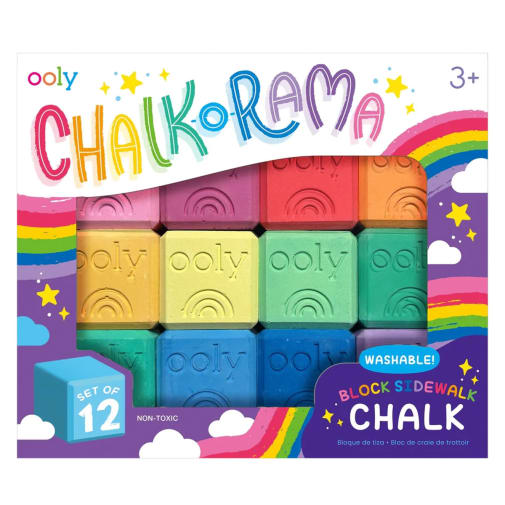 Chalk-O-Rama Block Sidewalk Chalk (set of 12)