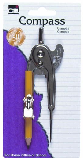 Compass - Metal with English & Metric Measurements