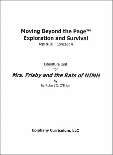 Mrs. Frisby and the Rats of NIMH - Additional Set of Student Activity Pages
