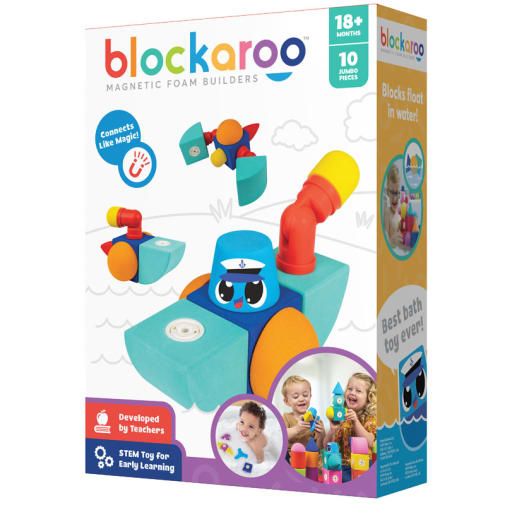 Blockaroo Magnetic Foam Blocks - Small Tugboat