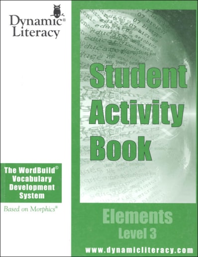 WordBuild Elements Level 3 Student Activity Book