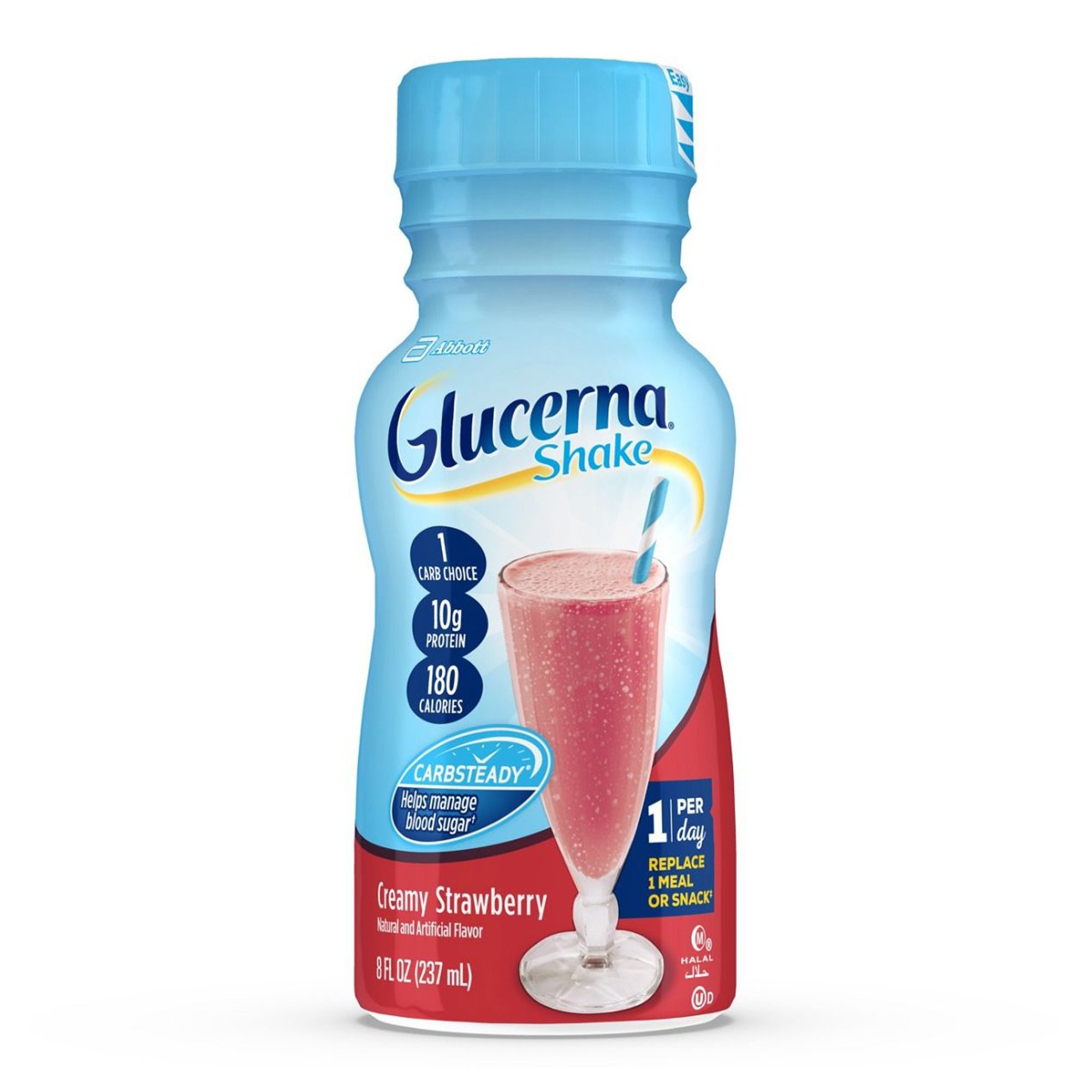 Glucerna Original Shake, Strawberry Flavor, 8-ounce bottle MK 649275