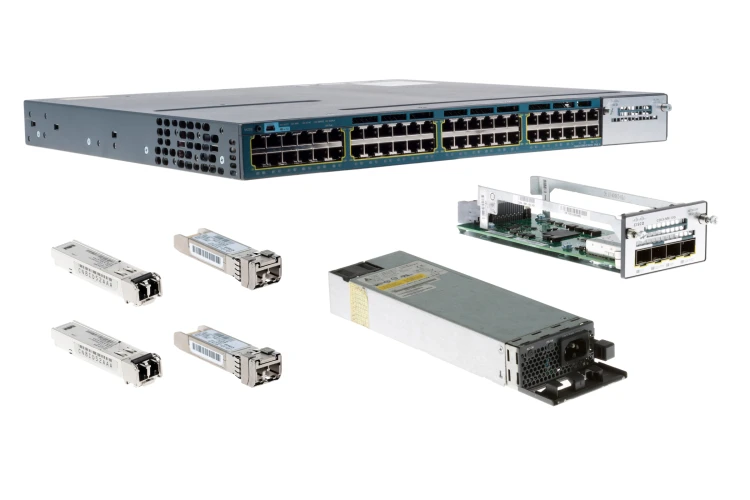 Cisco 3560X Series Deployment Kit, 10G, 48 Port, C3KX-NM-10G, Refurbished, Original