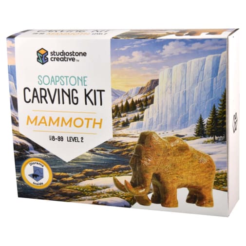 Soapstone Carving Kit - Mammoth (Ice Age)