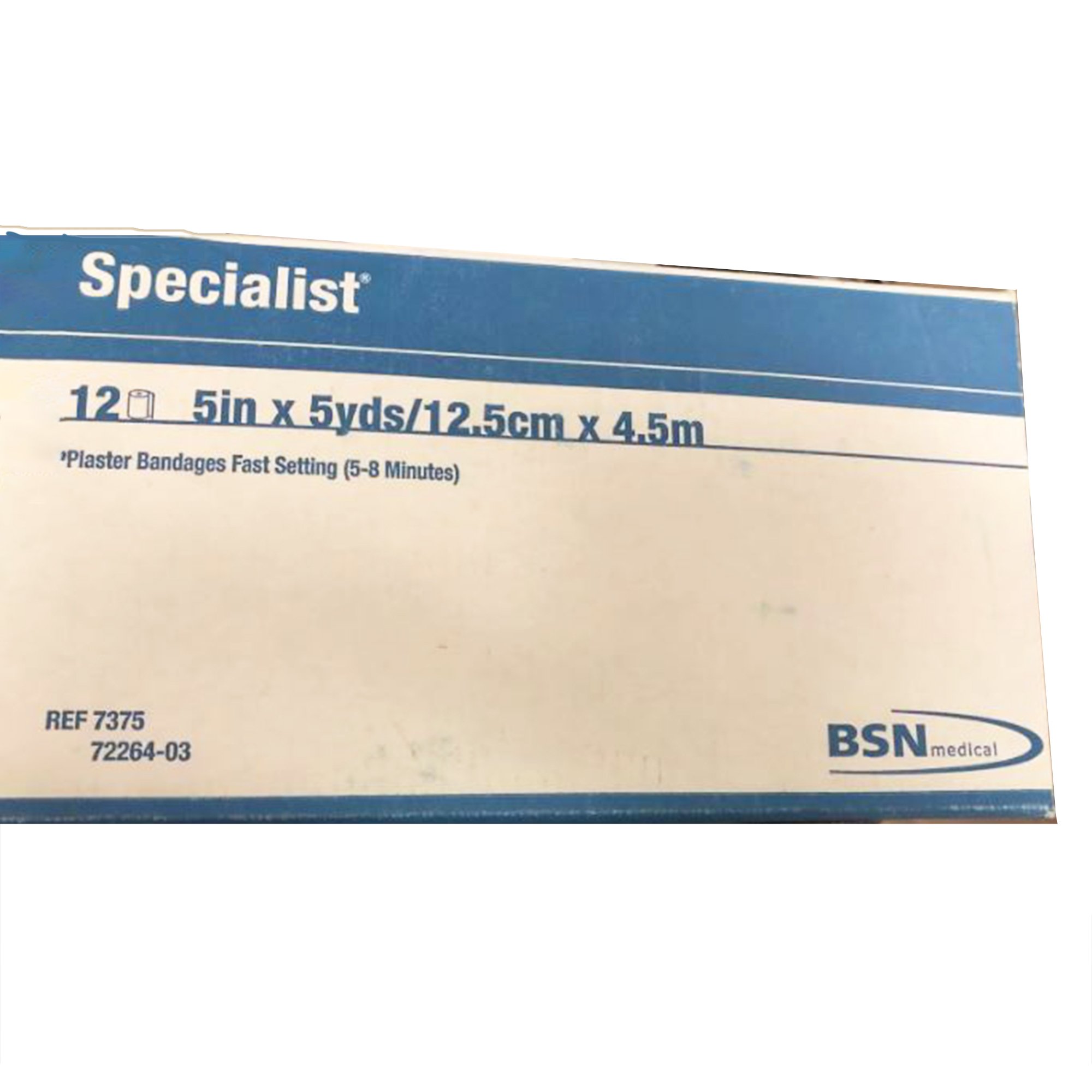 Specialist Plaster Bandage, Blue, 5 Inch x 5 Yard MK 4795