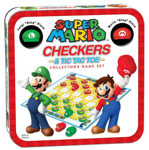Super Mario vs. Luigi Checkers & Tic Tac Toe