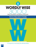 Wordly Wise 3000 Home Educator Guide Book 6 (4th Edition)