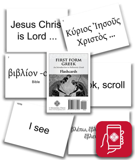 App Access: Memoria Press First Form Greek Flashcards