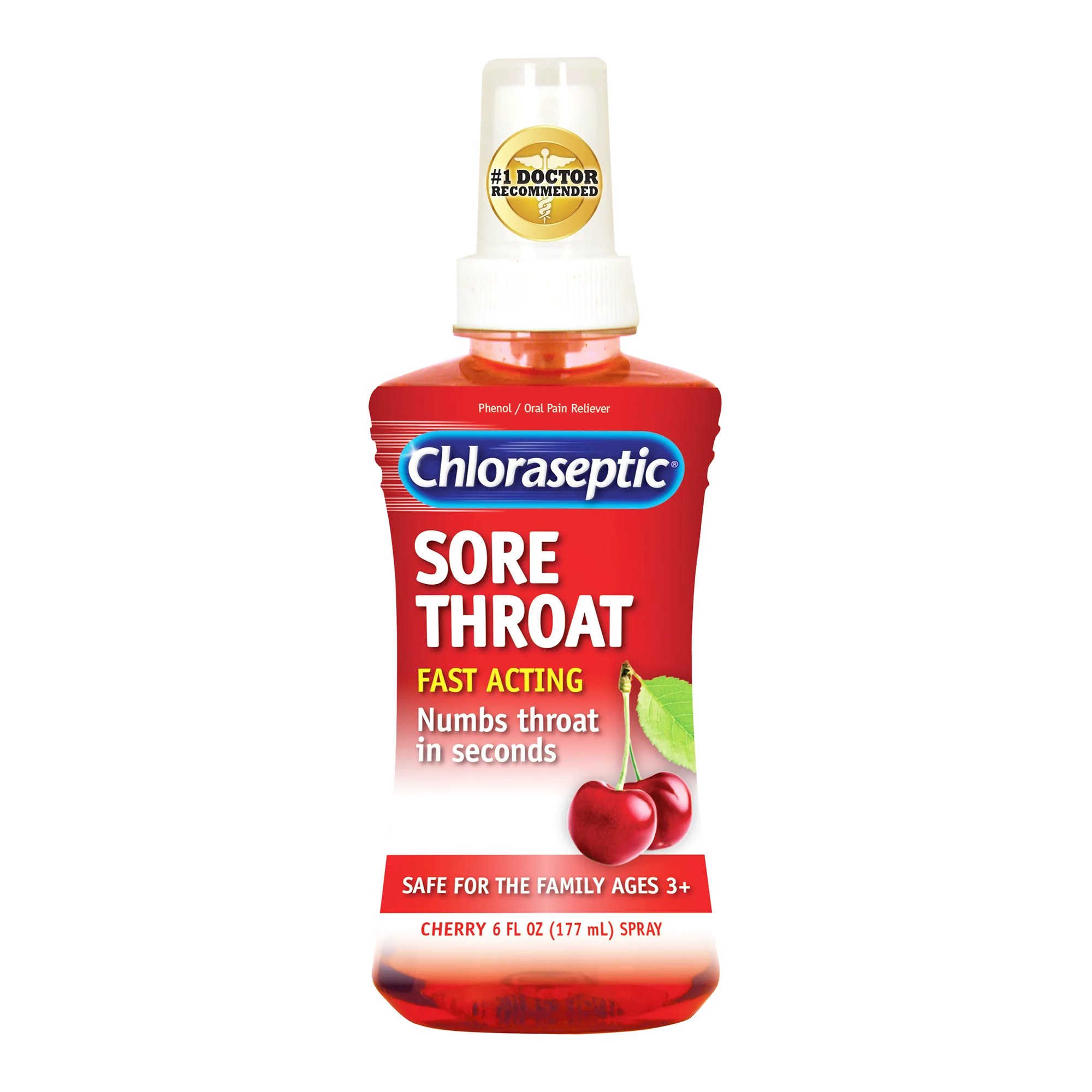 Chloraseptic Phenol Sore Throat Relief, 6-ounce Spray Bottle MK 257703