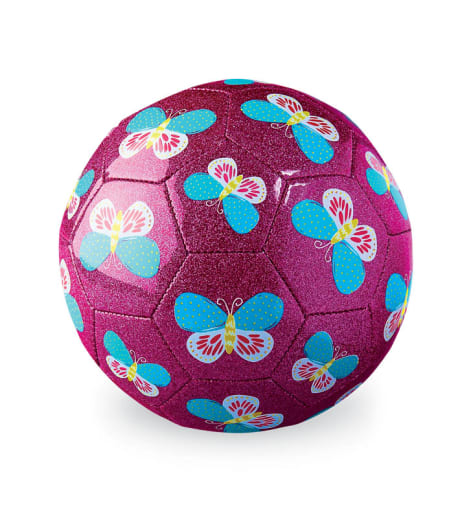 Crocodile Creek Glitter Soccer Ball - Butterfly (size 3)