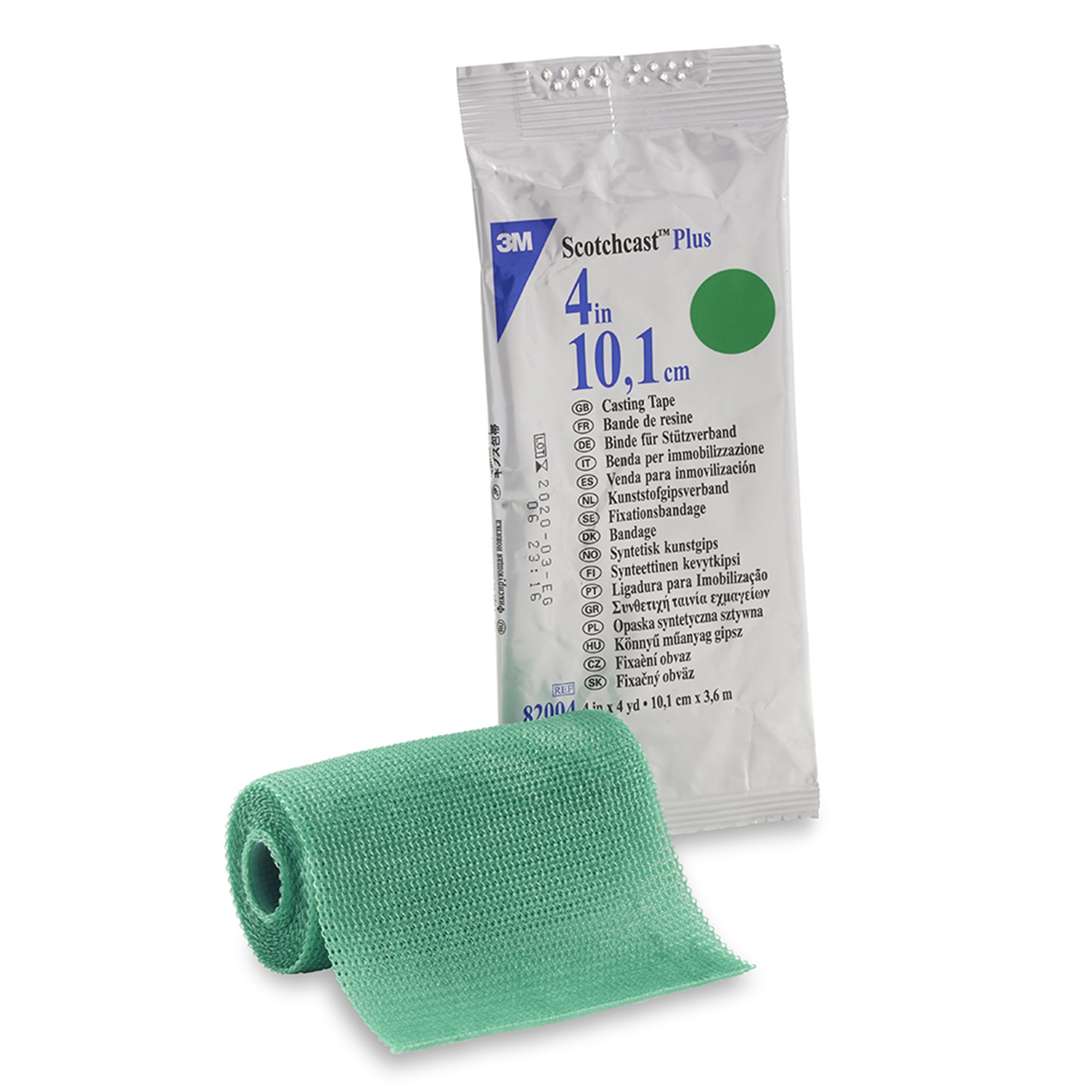 3M Scotchcast Plus Green Cast Tape, 4 Inch x 4 Yard MK 201237