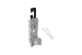 1 5/16in Bat Wing J Hook with Retaining Clip, 50-Pack