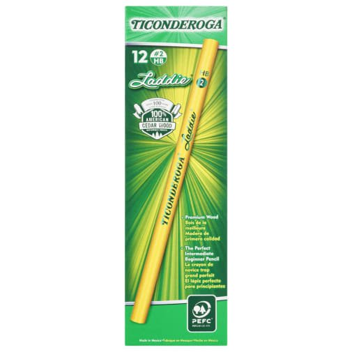 Dixon Ticonderoga Laddie Pencil (no eraser) - 12 count