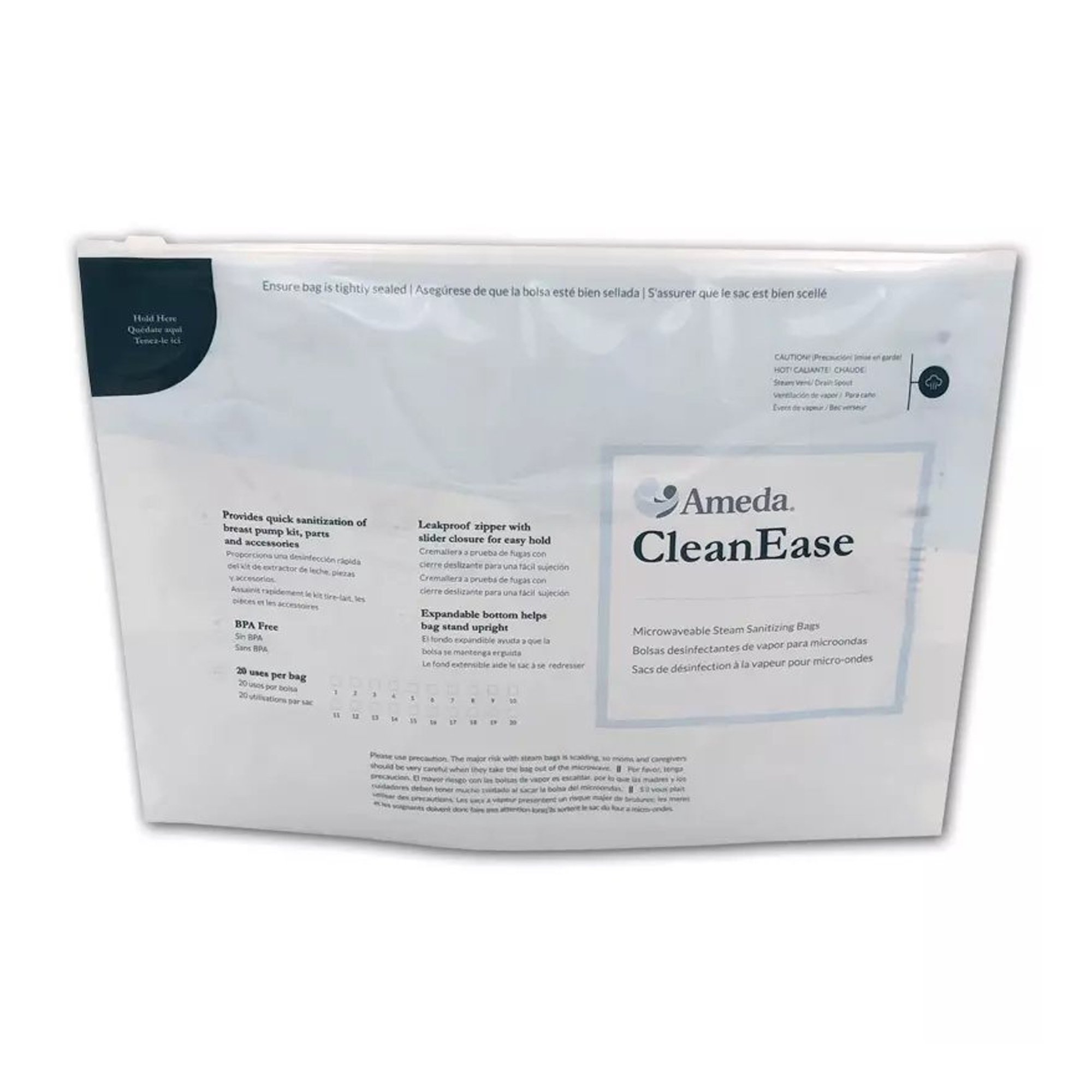 Ameda CleanEase Microwaveable Steam Sanitizing Bags MK 1177700