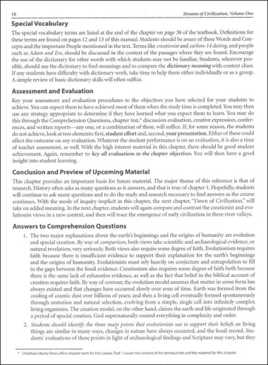 Streams of Civilization Volume One Teacher's Manual Third Edition