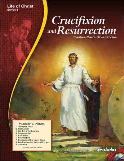 Abeka Crucifixion and Resurrention Flash-a-Card Bible Stories (8 1/2" x 11")