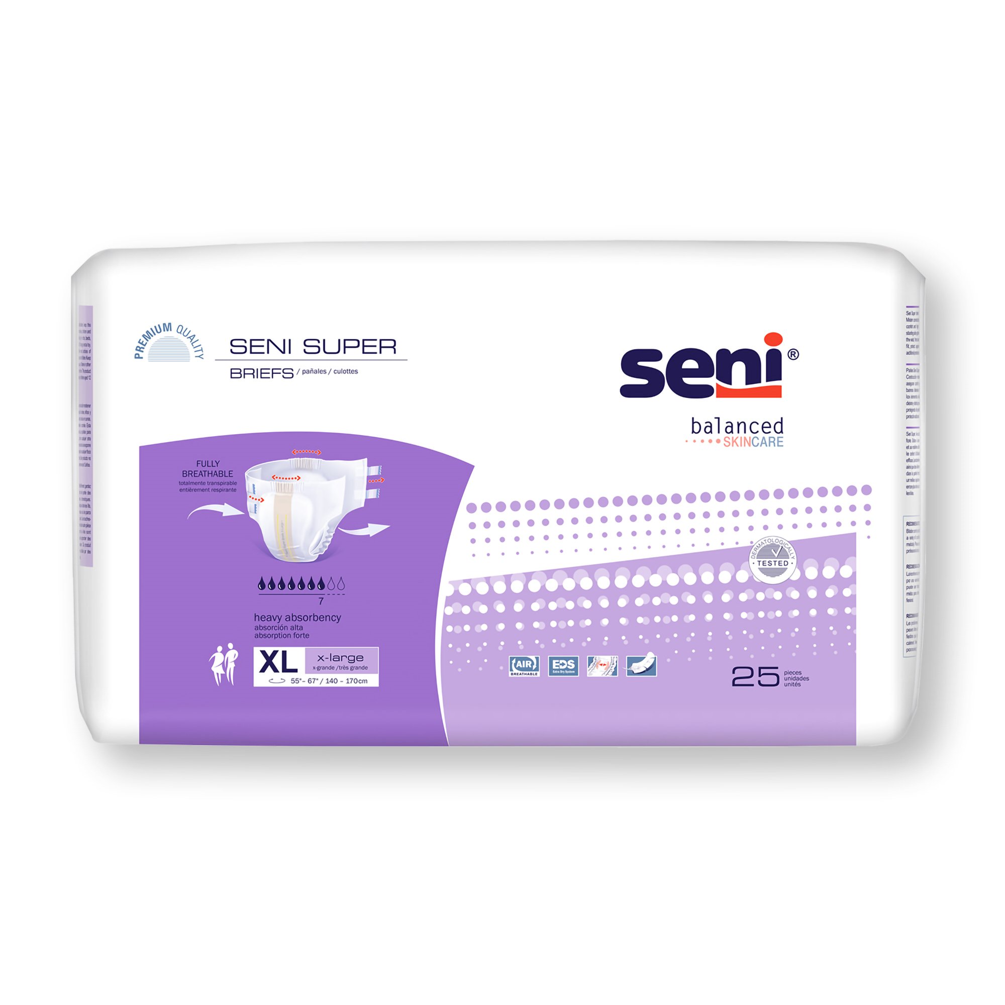 Seni Super Heavy Absorbency Incontinence Brief, Extra Large MK 1163865