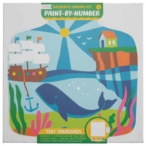 Colorific Canvas Paint-by-Number Kit - Tiny Treasures