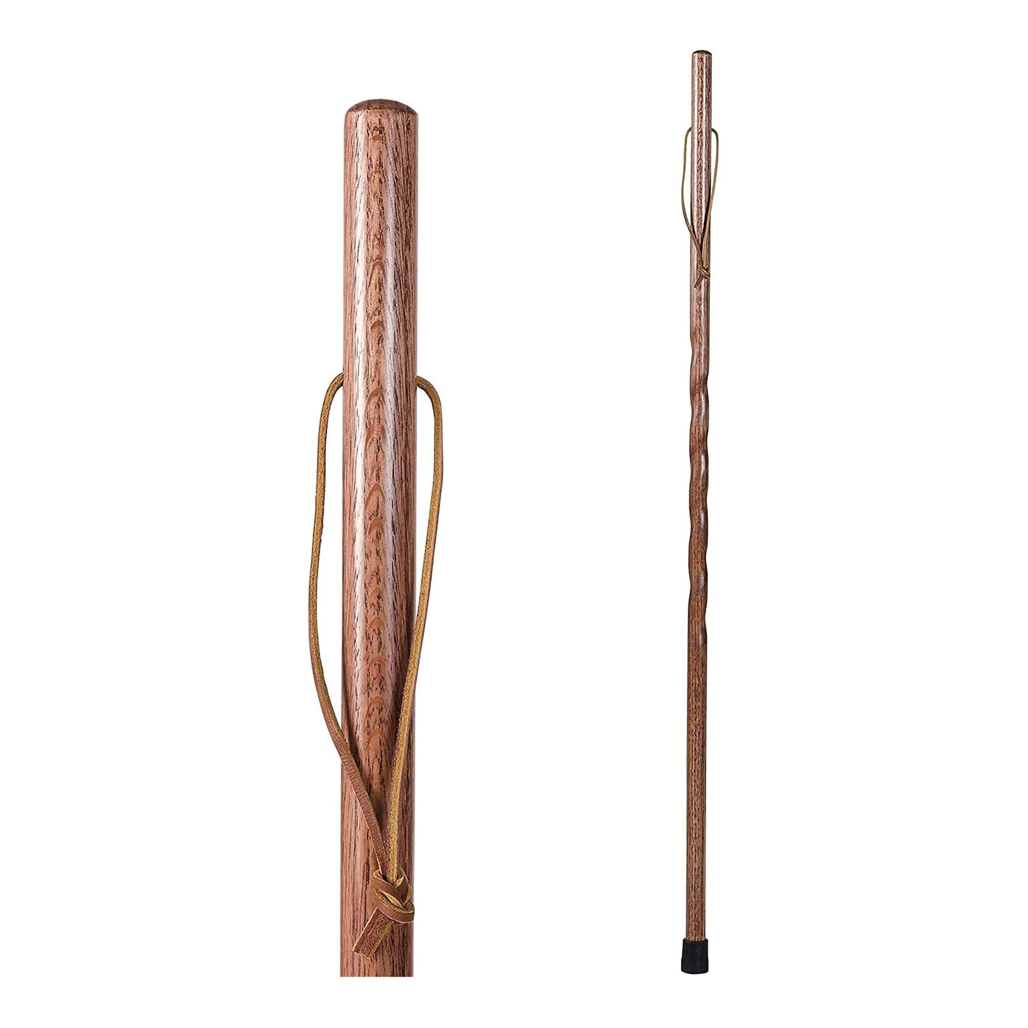 Brazos Twisted Oak Backpacker Handcrafted Walking Stick, 48-Inch Height MK 1229032