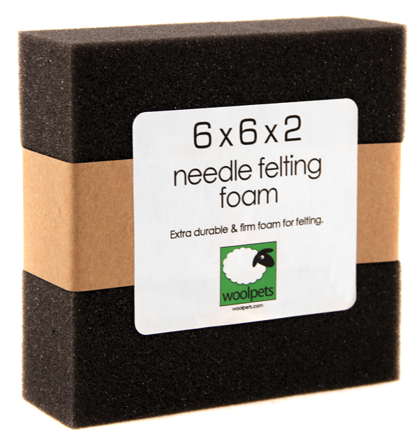 Needle Felting Foam Pad - 4 x 6 with 2 felting needles – Great Lakes  Fibers