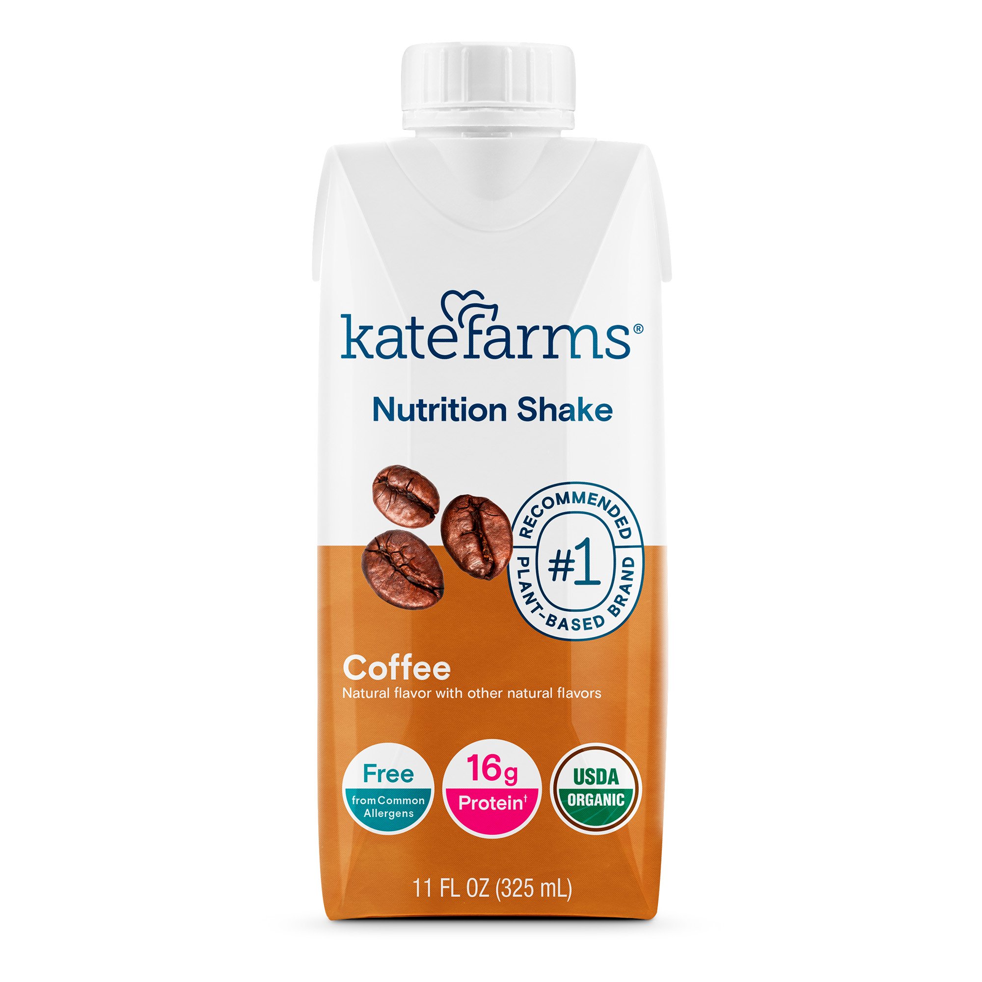 Kate Farms Nutrition Shake, Coffee Flavor, 11-ounce carton MK 1170428