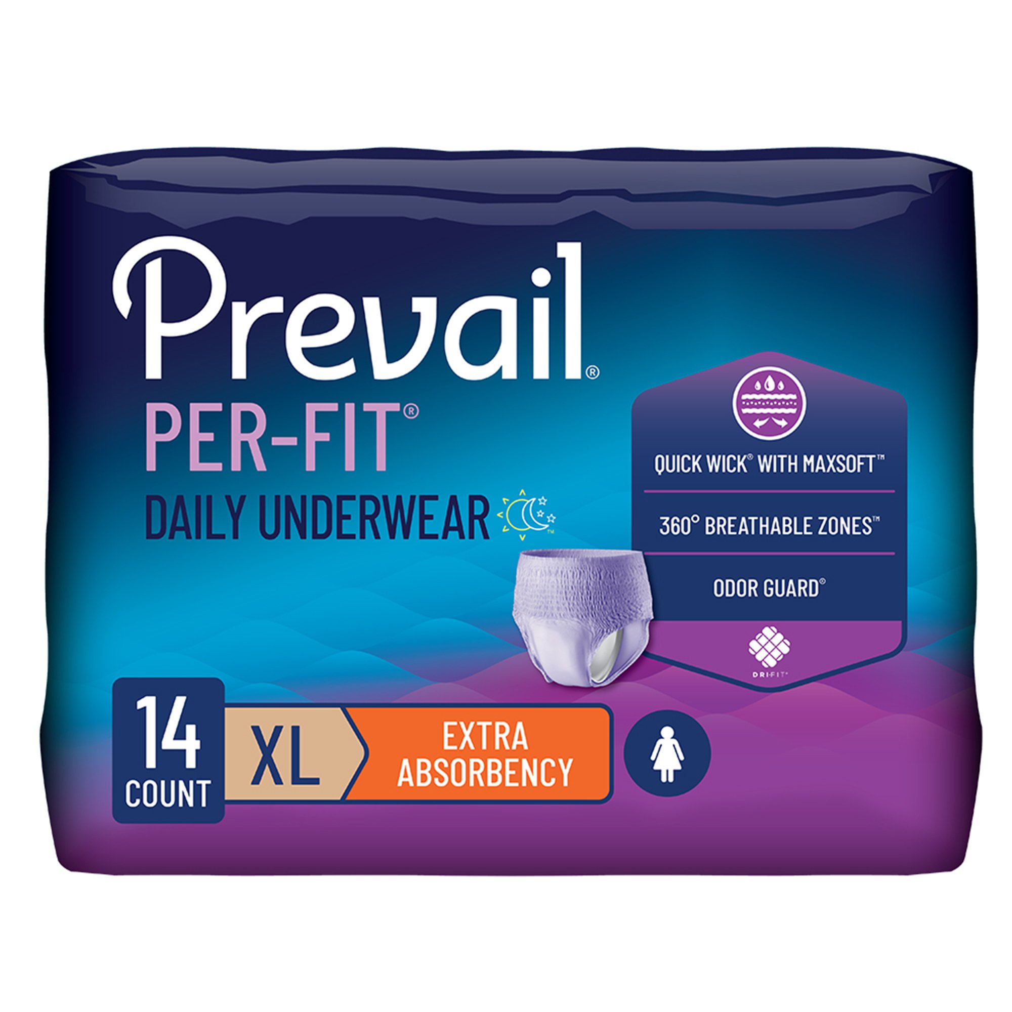 Prevail Per-Fit Women Extra Absorbent Underwear, Extra Large MK 881924