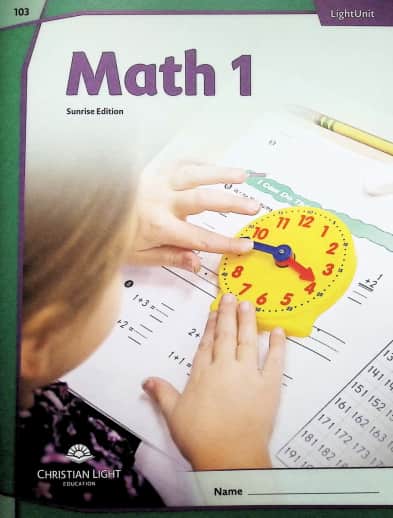 Christian Light Math LightUnit 103 Sunrise Edition