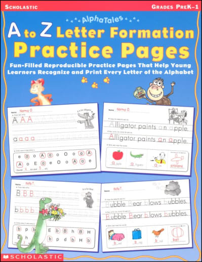A to Z Letter Formation Practice Pages