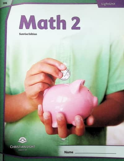 Christian Light Math LightUnit 206 Sunrise Edition