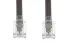 RJ11 Straight Modular Telephone Cable, Silver, 25ft, 6P/4C