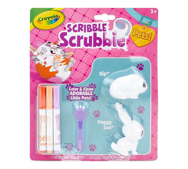 CRAYOLA Scribble SCRUBBIE Pets Vet Toy Set Washable Markers Pets Brand New