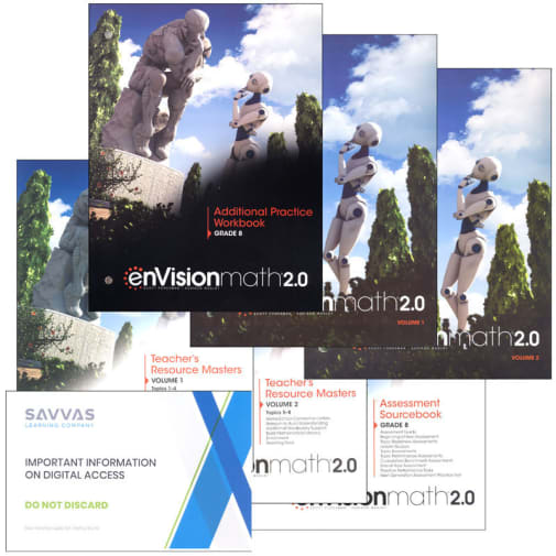 EnVision Math 2.0 8th Grade Homeschool Bundle (2017 Edition)
