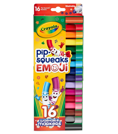 Crayola Pip Squeaks Emoji Stamper Markers 16 count