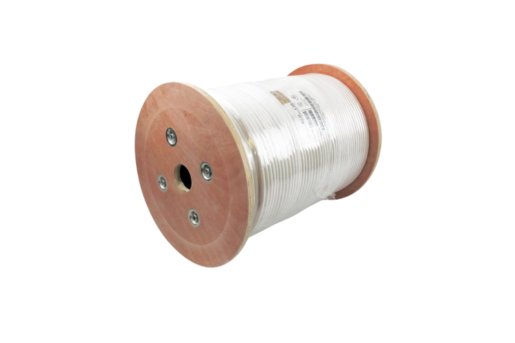 RG11 Coax Wire Shielded Plenum CMP, White, 1000Ft