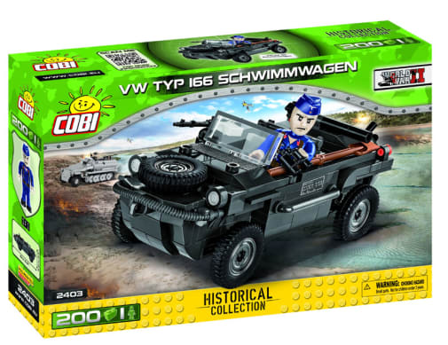COBI VW Type 166 Schwimmwagen Amphibious Car - 200 Pieces (Historical Collection World War II)