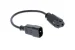 AC Power Cord, 5-15R to C14, 18 AWG, 1ft