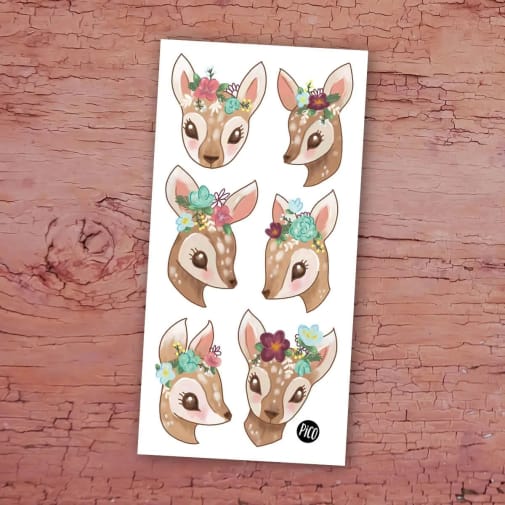 Little Fawns Temporary Tattoos