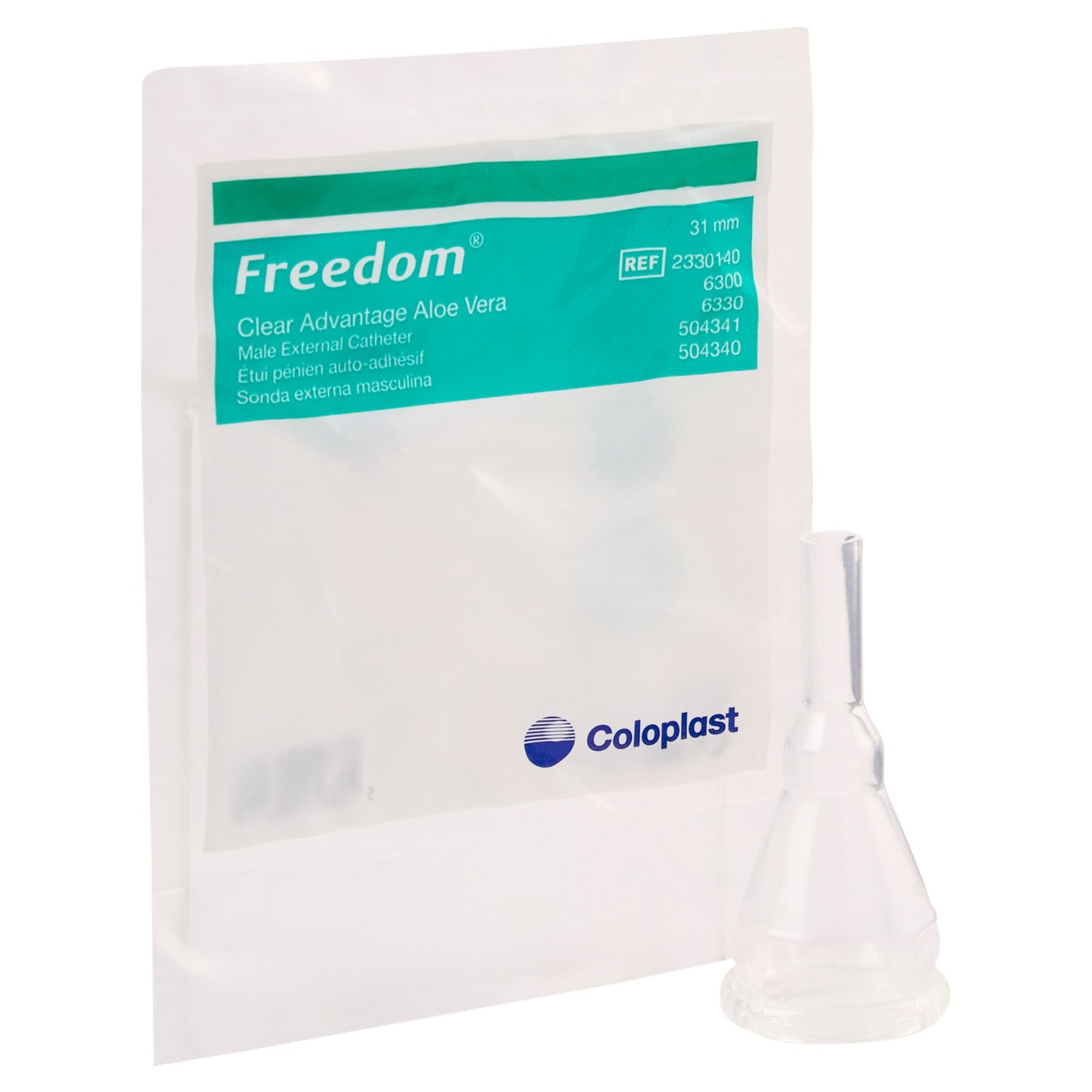 Freedom Clear Advantage Male External Catheter, Self-Adhesive Strip, 31 mm MK 208378