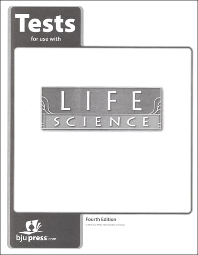 BJU Press Life Science 7 Tests 4th Edition