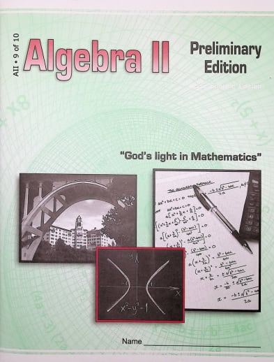 Algebra II LightUnit 9 Sunrise Edition Preliminary Edition