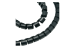 Spiral Cable Zip Wrap Black 20mm x 1.5m (0.8&quot; x 4.92Ft)