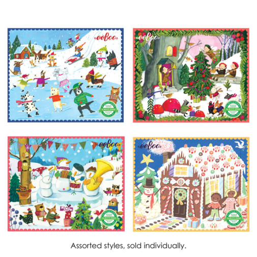 eeboo Holiday Jigsaw Puzzle - Mini 36 piece puzzle - assorted